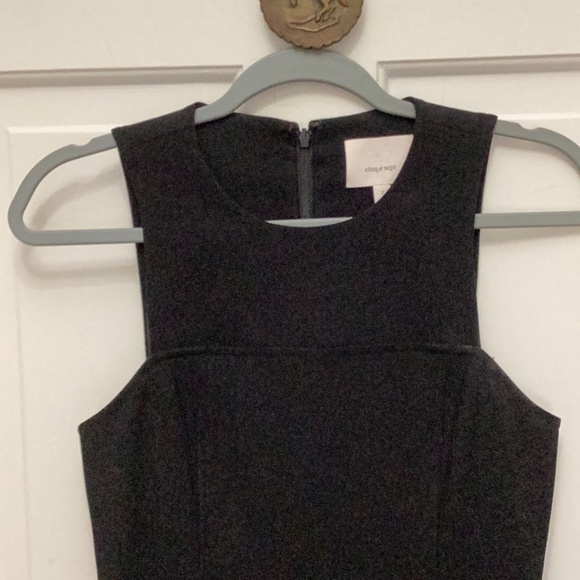 Cinq a Sept Black Knit Drop Waist Dress - Picture 3 of 9